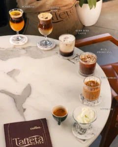 Taffeta Coffee Menu